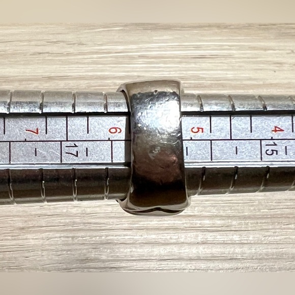 uthentic Designer ZINA Sterling Silver & 14K Gold Modernist Dome Ring, Size 5.75 - Picture 10 of 10